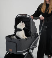 Flander 2-in-1 Pet Stroller - Charcoal