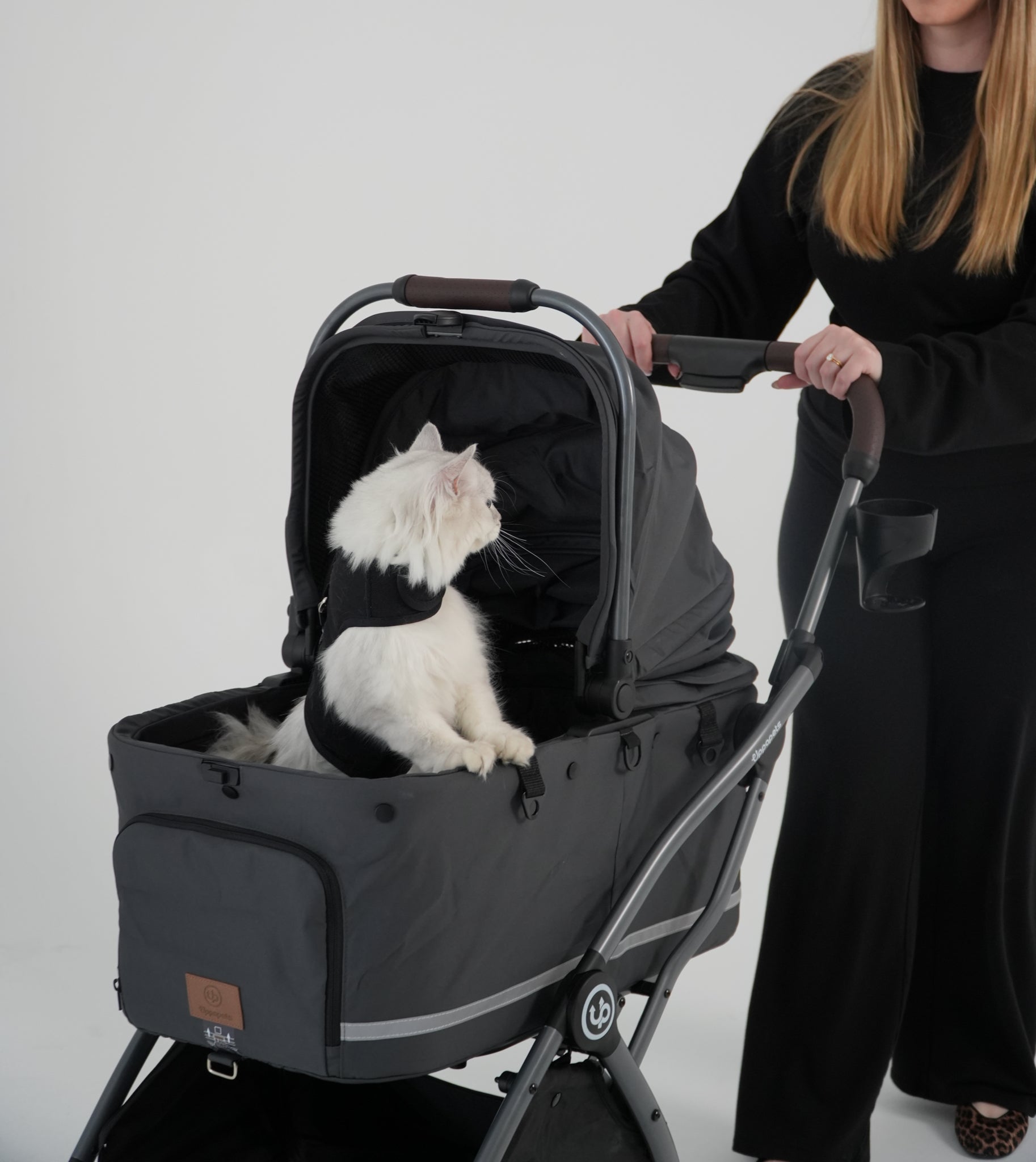 Flander 2-in-1 Pet Stroller - Charcoal