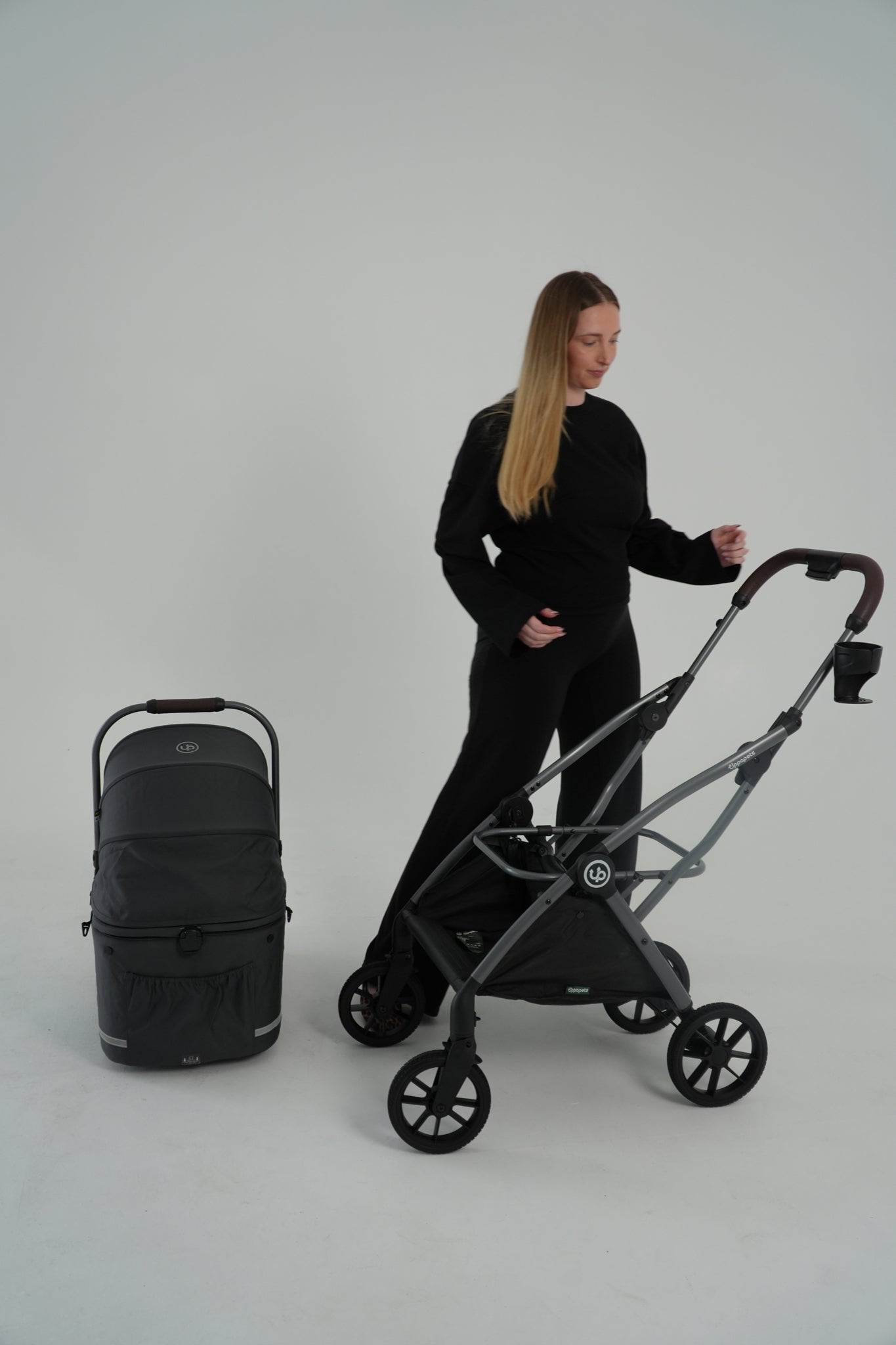 Flander 2-in-1 Pet Stroller - Charcoal