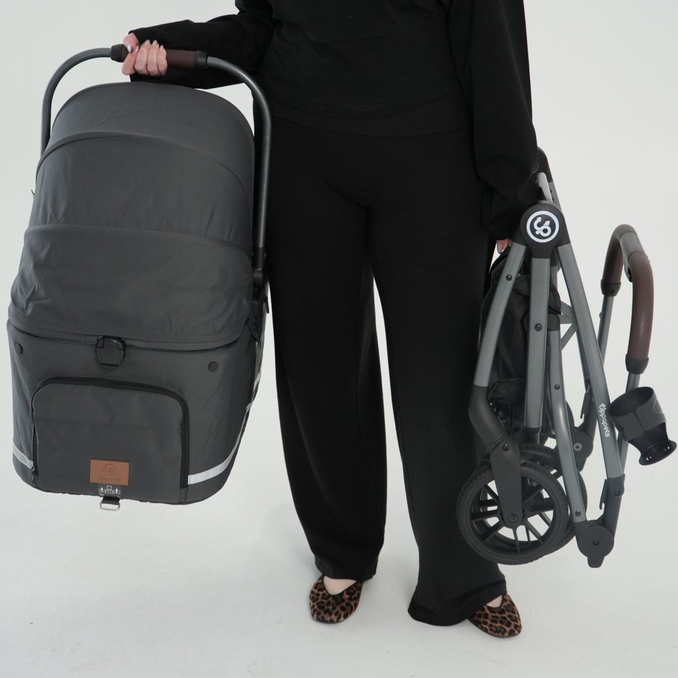 Flander 2-in-1 Pet Stroller - Charcoal