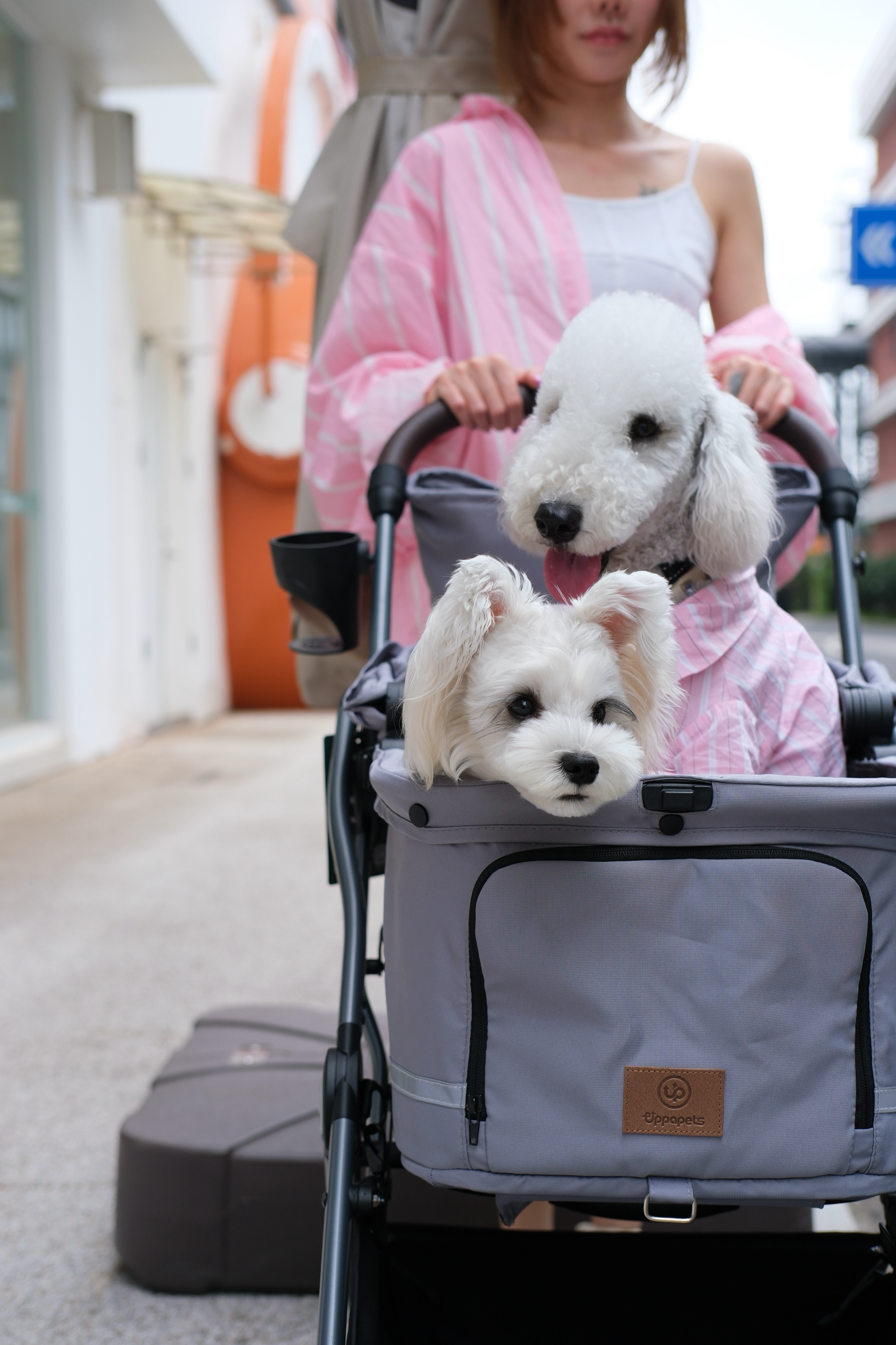 Hybrid Pet Stroller - Warm Grey