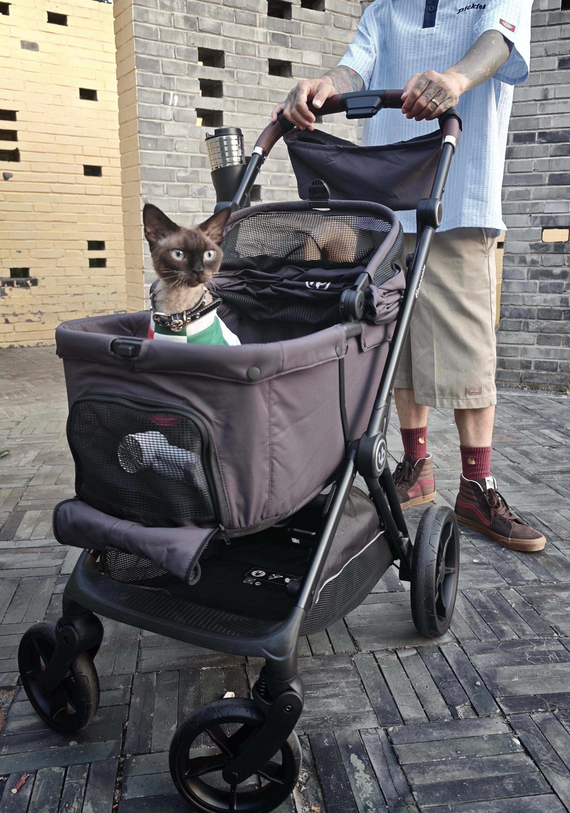 Nero Plus Pet Stroller - Charcoal