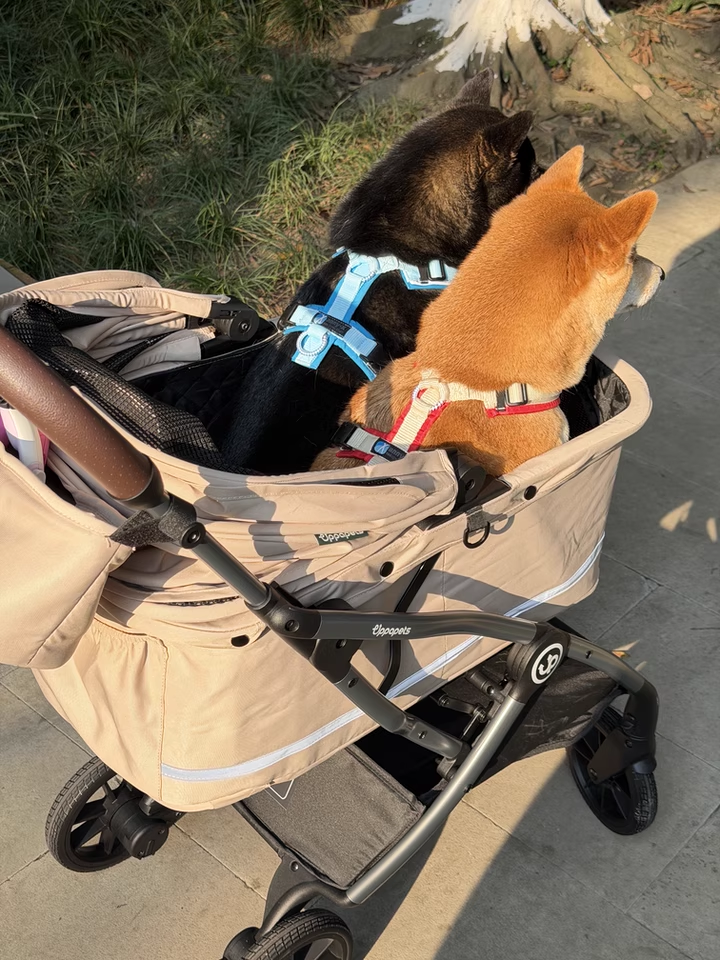 Hybrid Pet Stroller - Beige