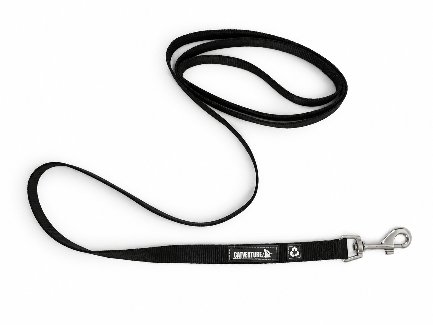 Catventure Cat Leash - Black - 100% Recycled Plastic Bottles