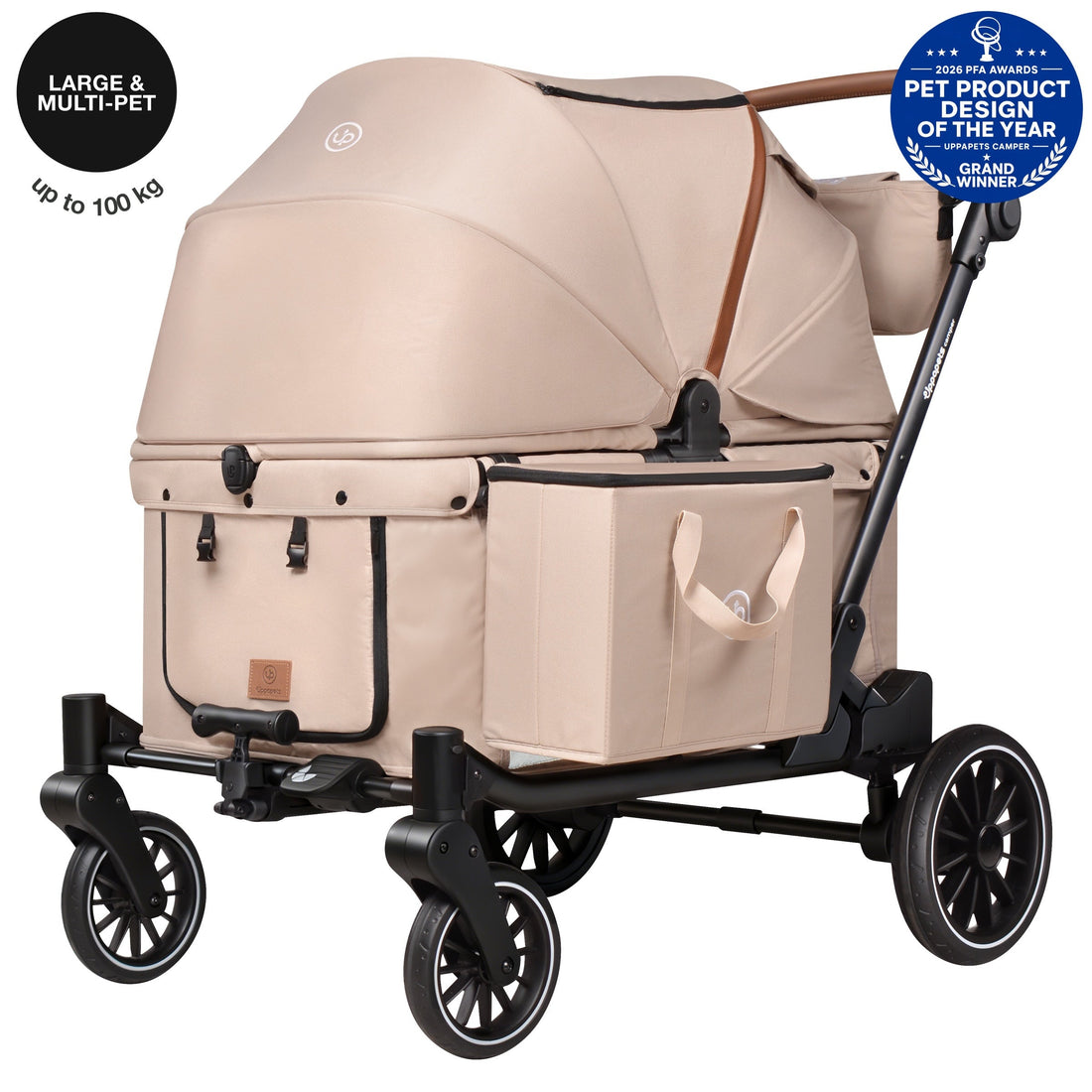 Camper Large Pet Stroller - Beige