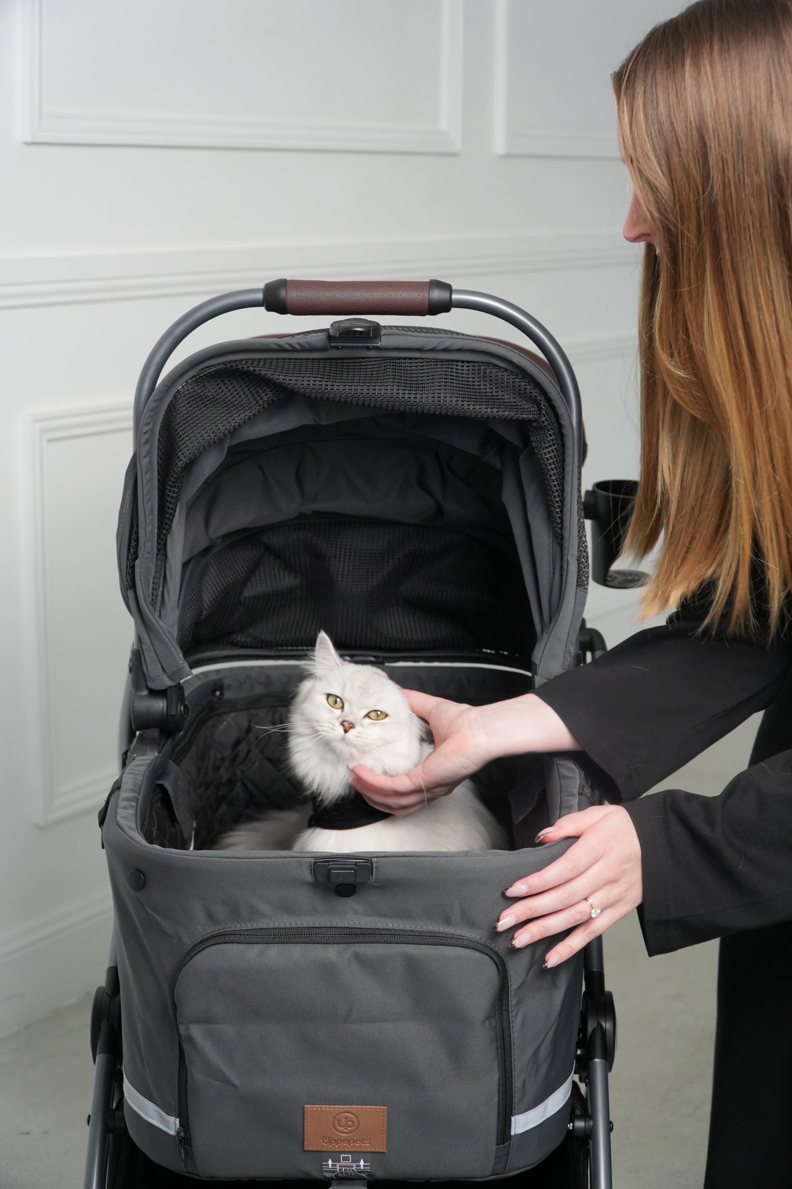 Flander 2-in-1 Pet Stroller - Charcoal