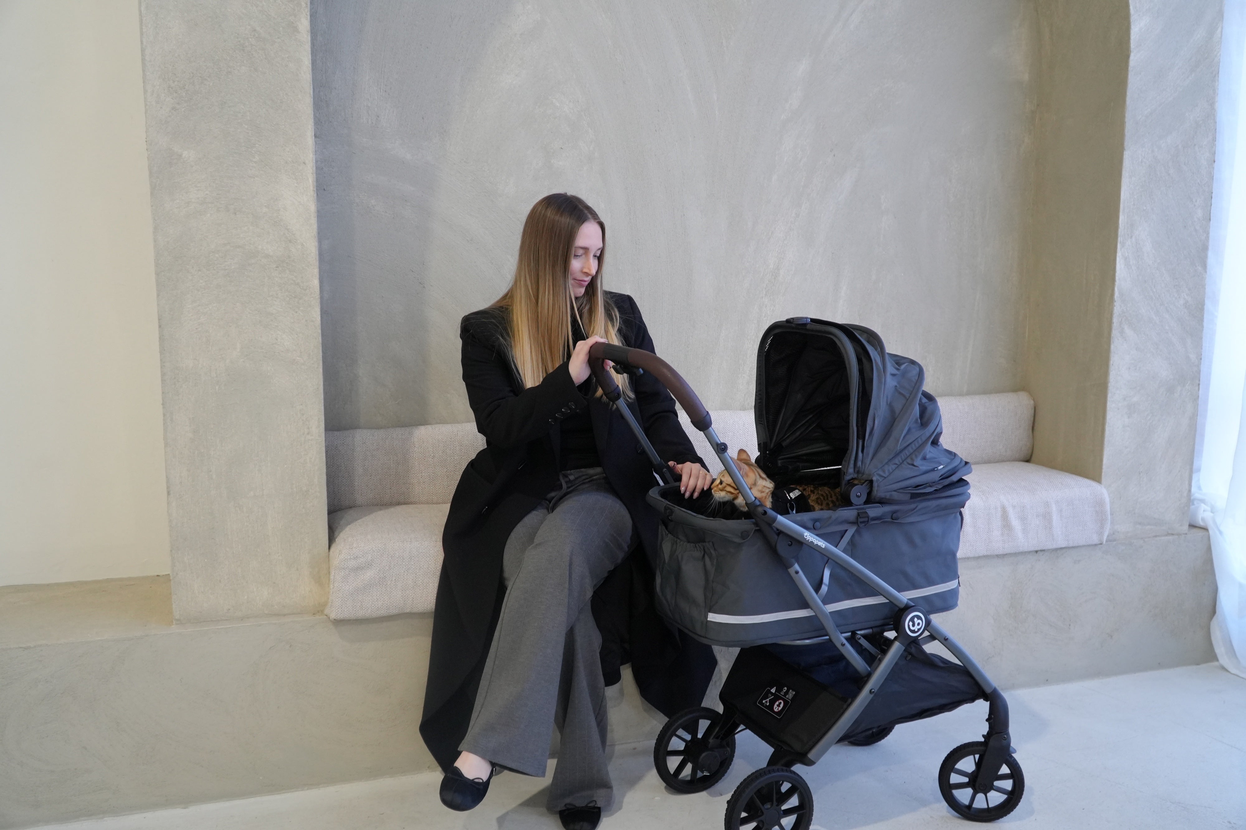Hybrid Pet Stroller - Charcoal