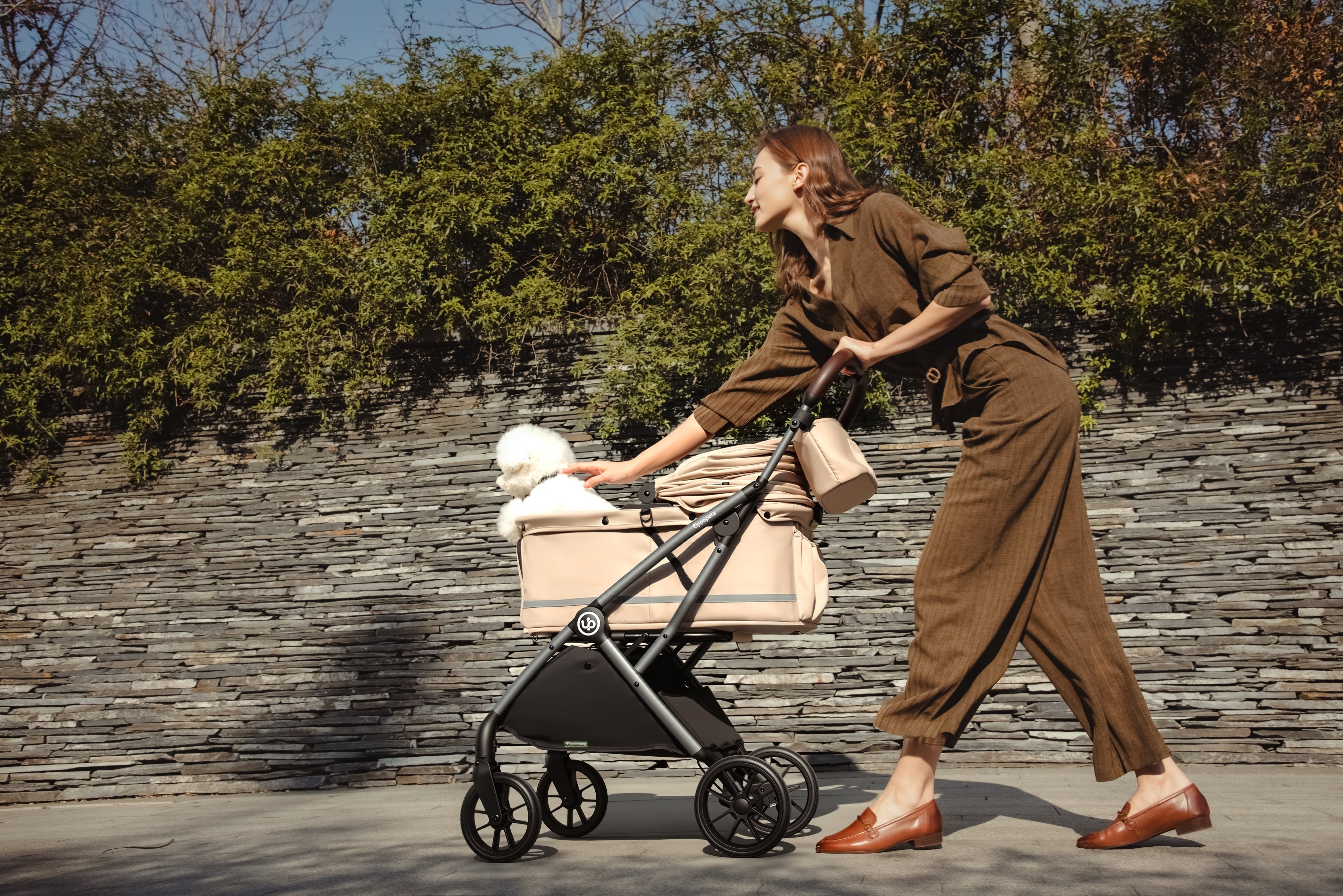 Hybrid Pet Stroller - Beige