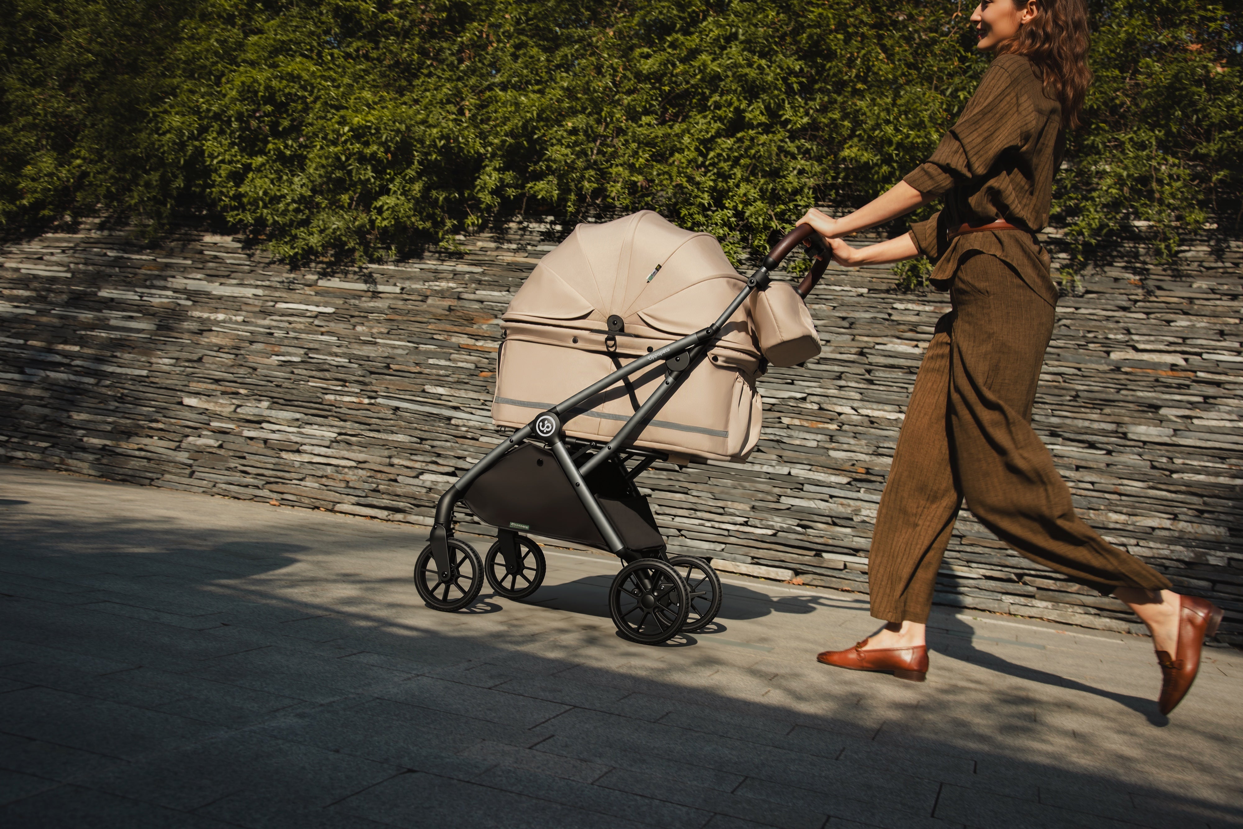 Hybrid Pet Stroller - Beige
