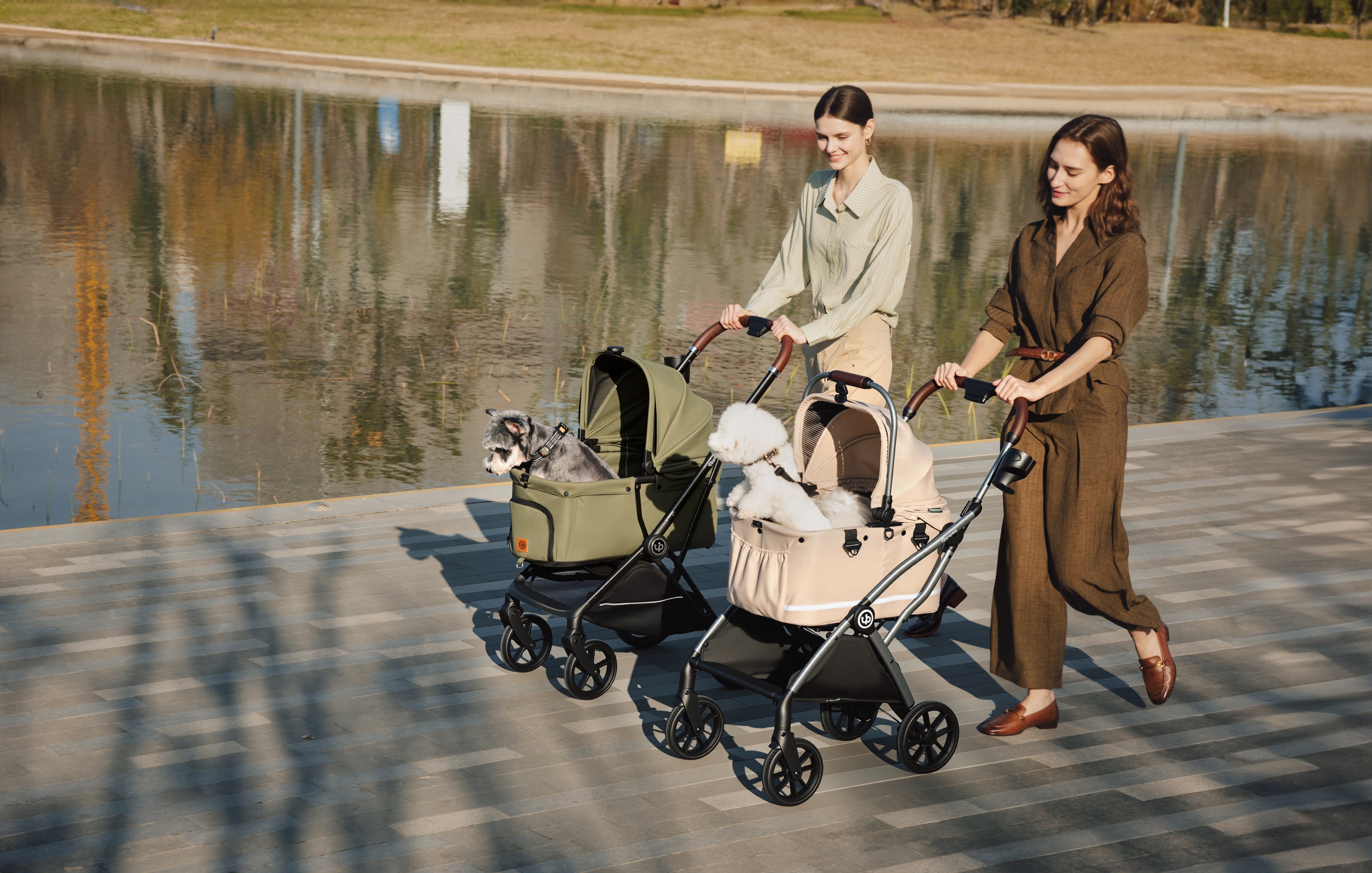 Nero Plus Pet Stroller - Green