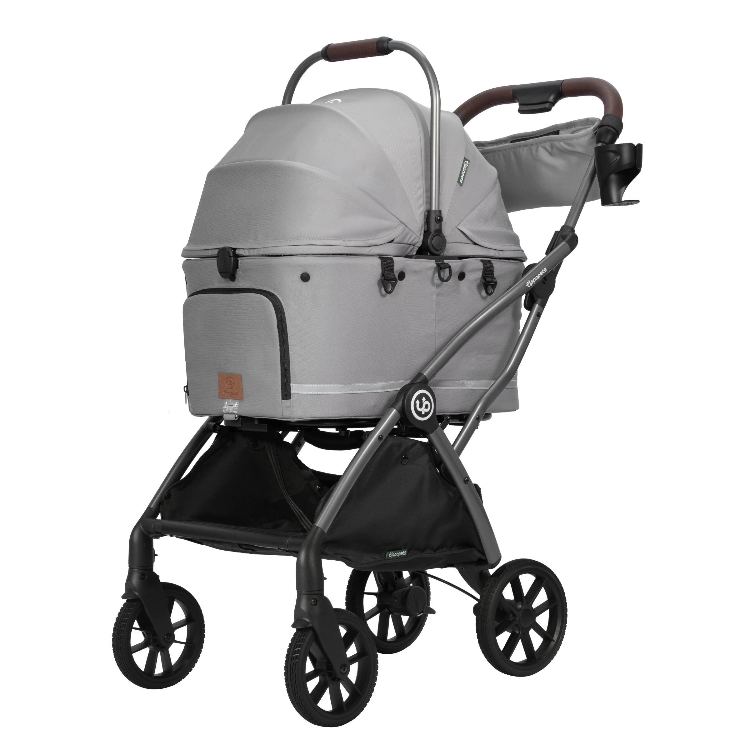 Flander 2-in-1 Pet Stroller - Warm Grey