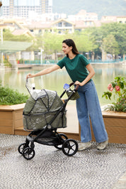 Nero Plus Pet Stroller - Green
