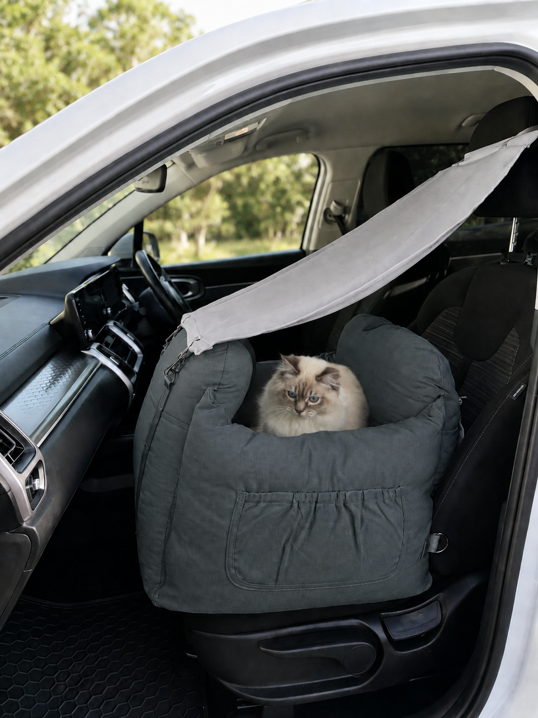 Anne ISOFIX Pet Car Seat - Storm Gray