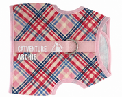 Princess Honeybelle X Catventure Cat Harness - Pink Tartan