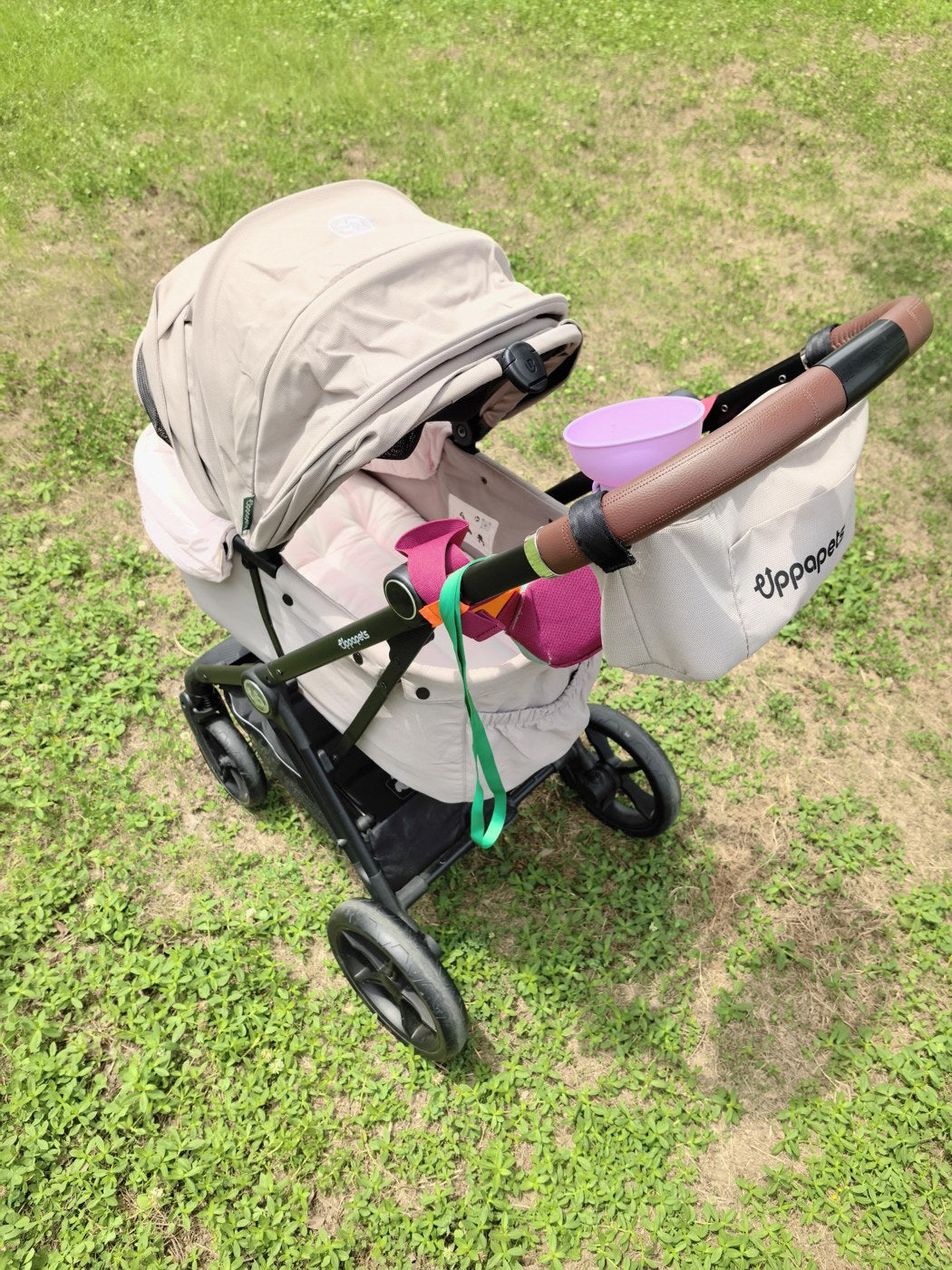 Customer photo 5: Uppapets guard and cushioned base in a stroller