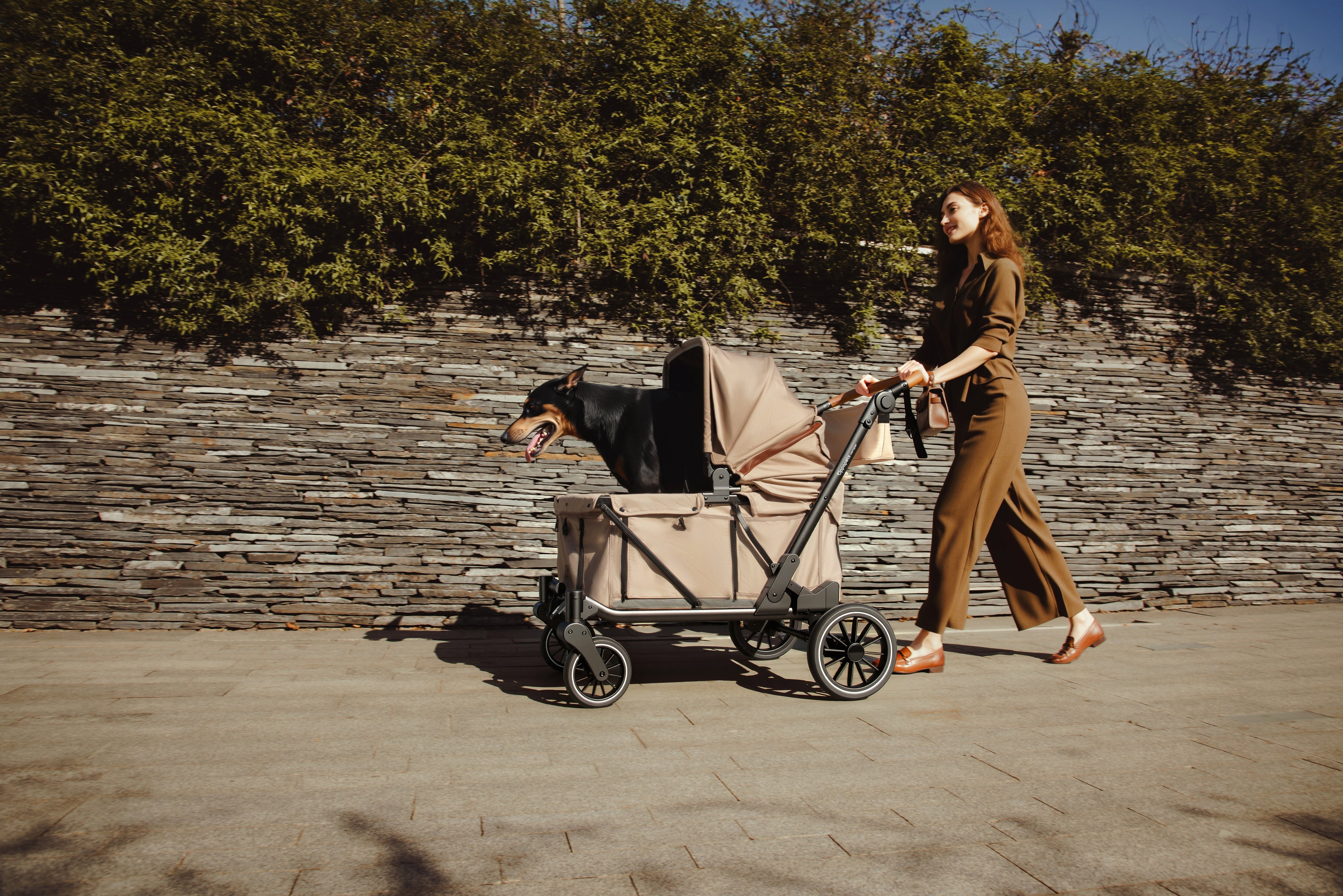Camper Large Pet Stroller - Beige